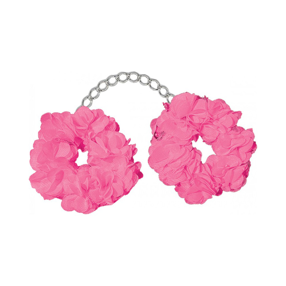 Blossom Luv Cuffs Flower Hand Cuffs Boxed Pink | 818631035359 | Available at EroticWarehouse.com