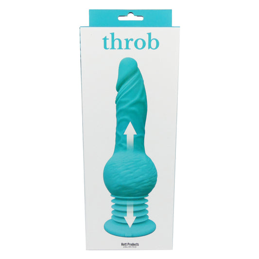 Throb Thrusting Dildo Teal | 818631035496 | Available at EroticWarehouse.com