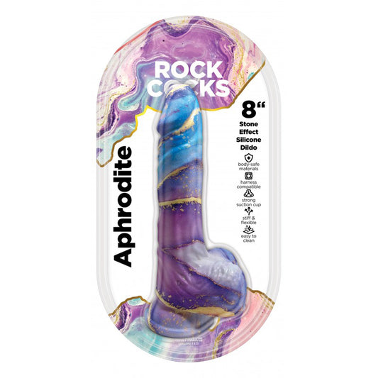 Rock Cocks Aphrodite Marble Dildo 8" | 818631035656 | Available at EroticWarehouse.com