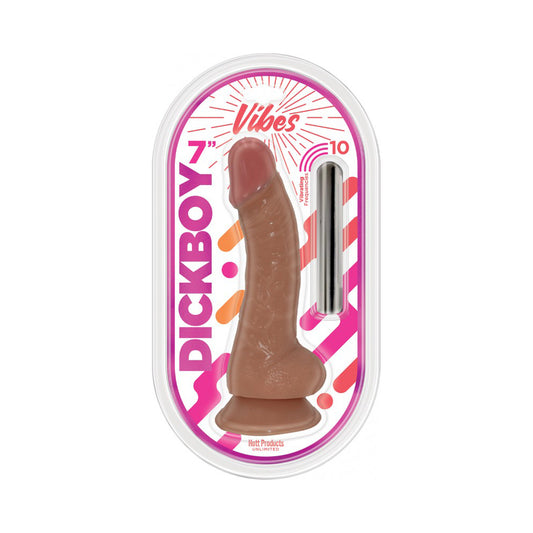 Dickboy Vibes Caramel Lovers 7" Multi-Speed Rechargeable Bullet | 818631035830 | Available at EroticWarehouse.com