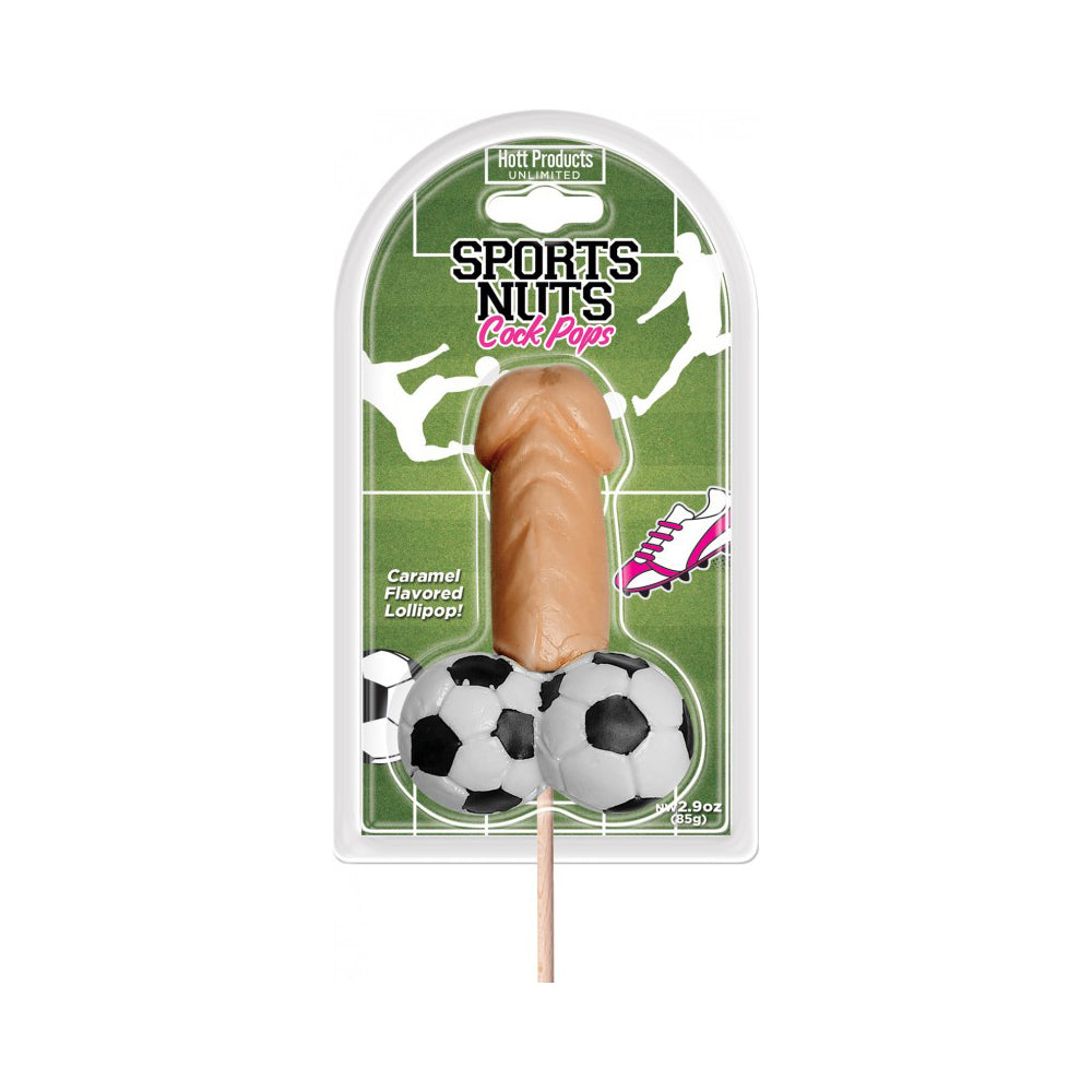 Sports Nuts Cock Pop Soccer Balls Caramel | 818631035908 | Available at EroticWarehouse.com