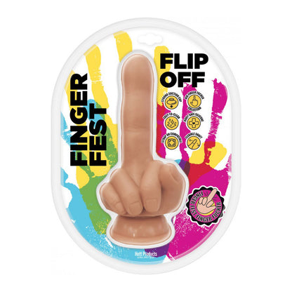 Finger Fest Flip Off Dildo Flesh | 818631037223 | Available at EroticWarehouse.com