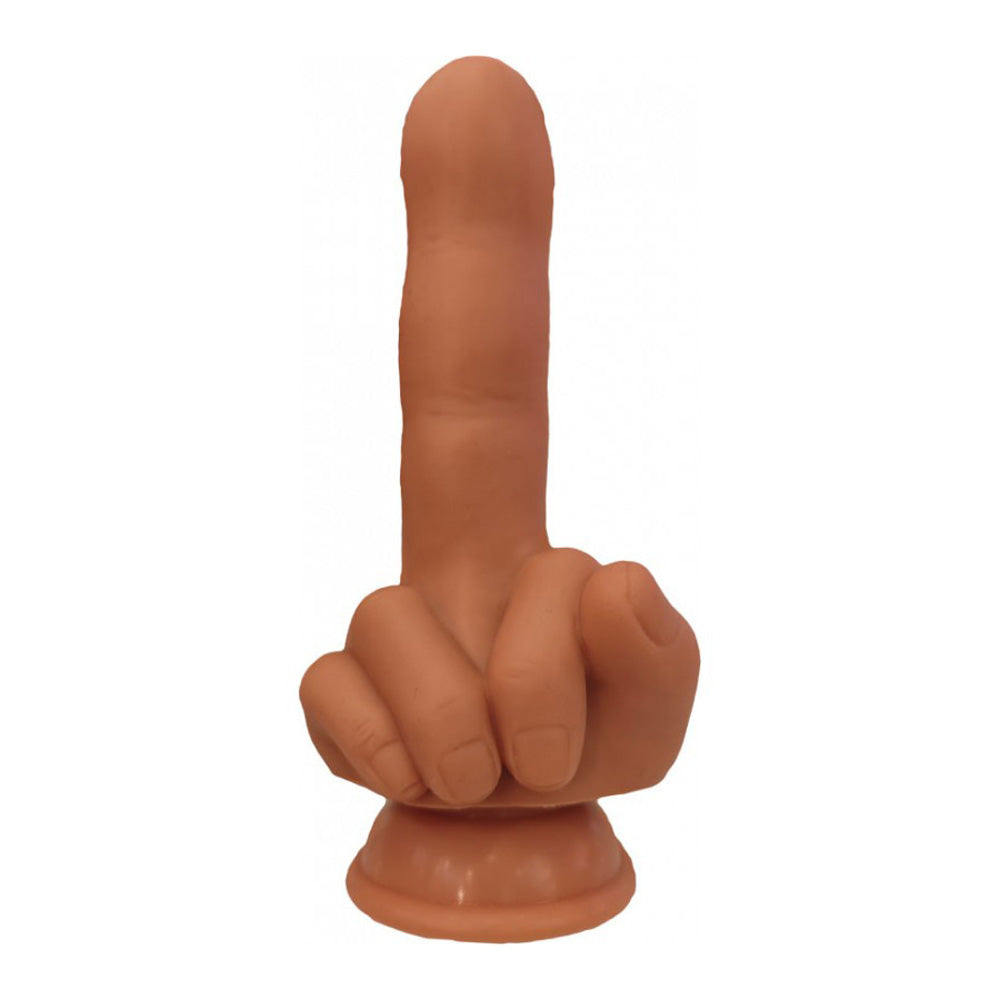 Finger Fest Flip Off Dildo Tan | 818631037230 | Available at EroticWarehouse.com