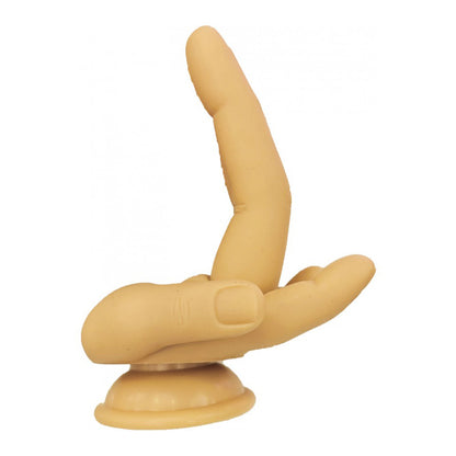 Finger Fest Double Up Dildo Flesh | 818631037261 | Available at EroticWarehouse.com