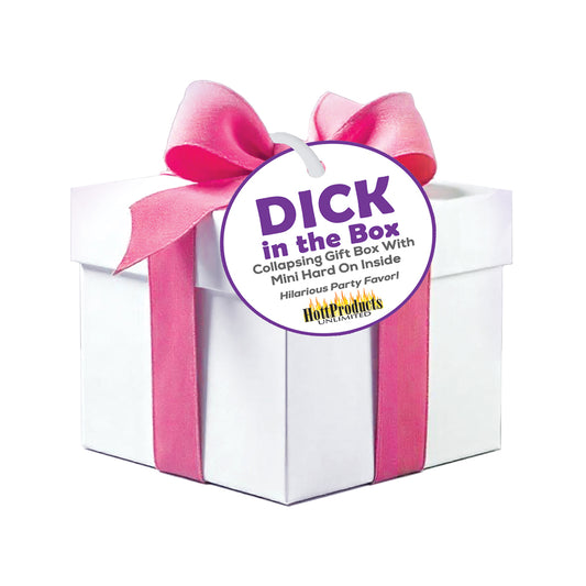 Dick In The Box Collapsing Gift Box W/Mini Dick Inside | 818631037599 | Available at EroticWarehouse.com