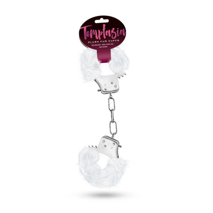 Temptasia Plush Fur Cuffs White | 819835020059 | Available at EroticWarehouse.com