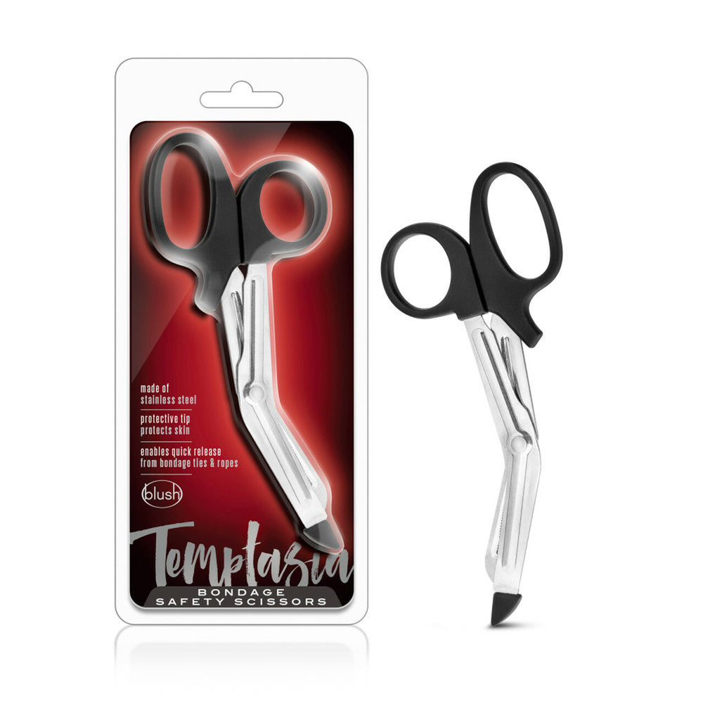 Temptasia Safety Scissors Black | 819835022640 | Available at EroticWarehouse.com