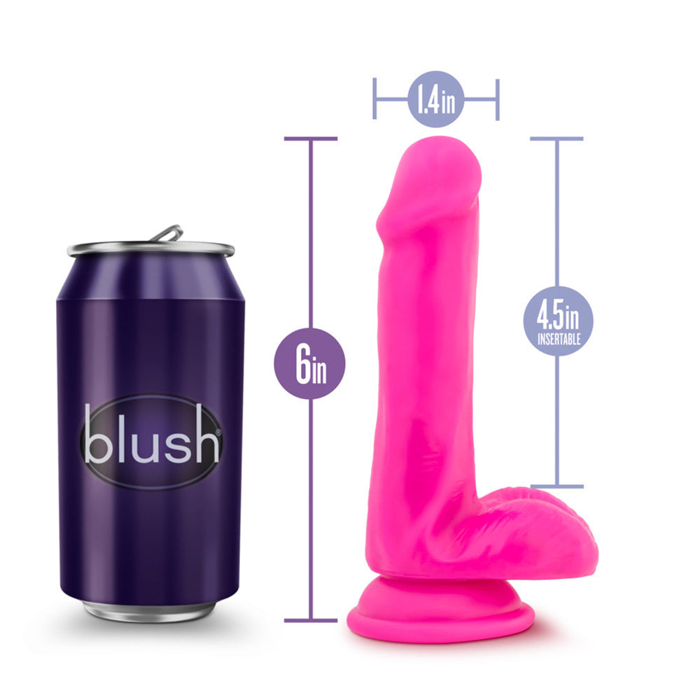 Au Naturel Bold Delight 6" Dildo Pink | 819835023708 | Available at EroticWarehouse.com