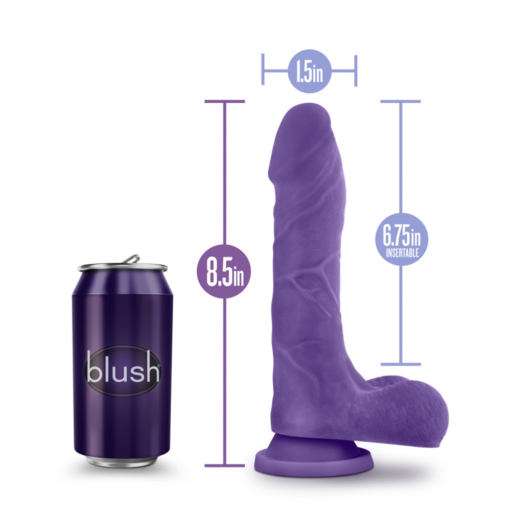 Au Naturel Bold Thrill 8.5" Dildo Purple | 819835023722 | Available at EroticWarehouse.com
