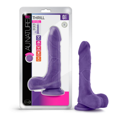 Au Naturel Bold Thrill 8.5" Dildo Purple | 819835023722 | Available at EroticWarehouse.com