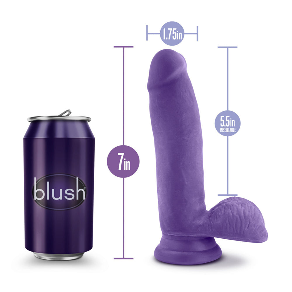 Au Naturel Bold Pleaser 7" Dildo Purple | 819835023739 | Available at EroticWarehouse.com