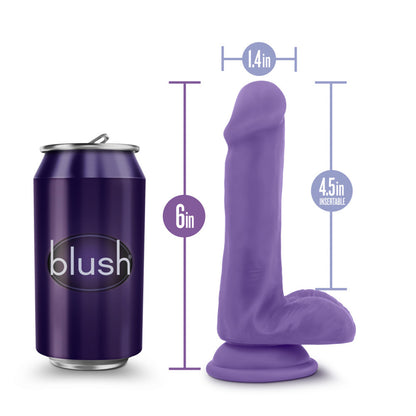 Au Naturel Bold Delight 6" Dildo Purple | 819835023777 | Available at EroticWarehouse.com