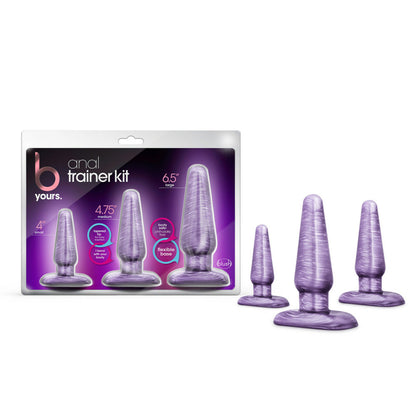 B Yours Anal Trainer Kit Purple Swirl | 819835023890 | Available at EroticWarehouse.com