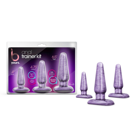 B Yours Anal Trainer Kit Purple Swirl | 819835023890 | Available at EroticWarehouse.com