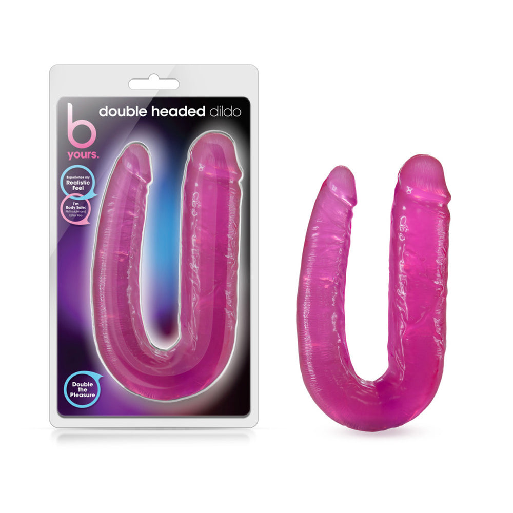 B Yours Double Headed Dildo Pink | 819835024132 | Available at EroticWarehouse.com