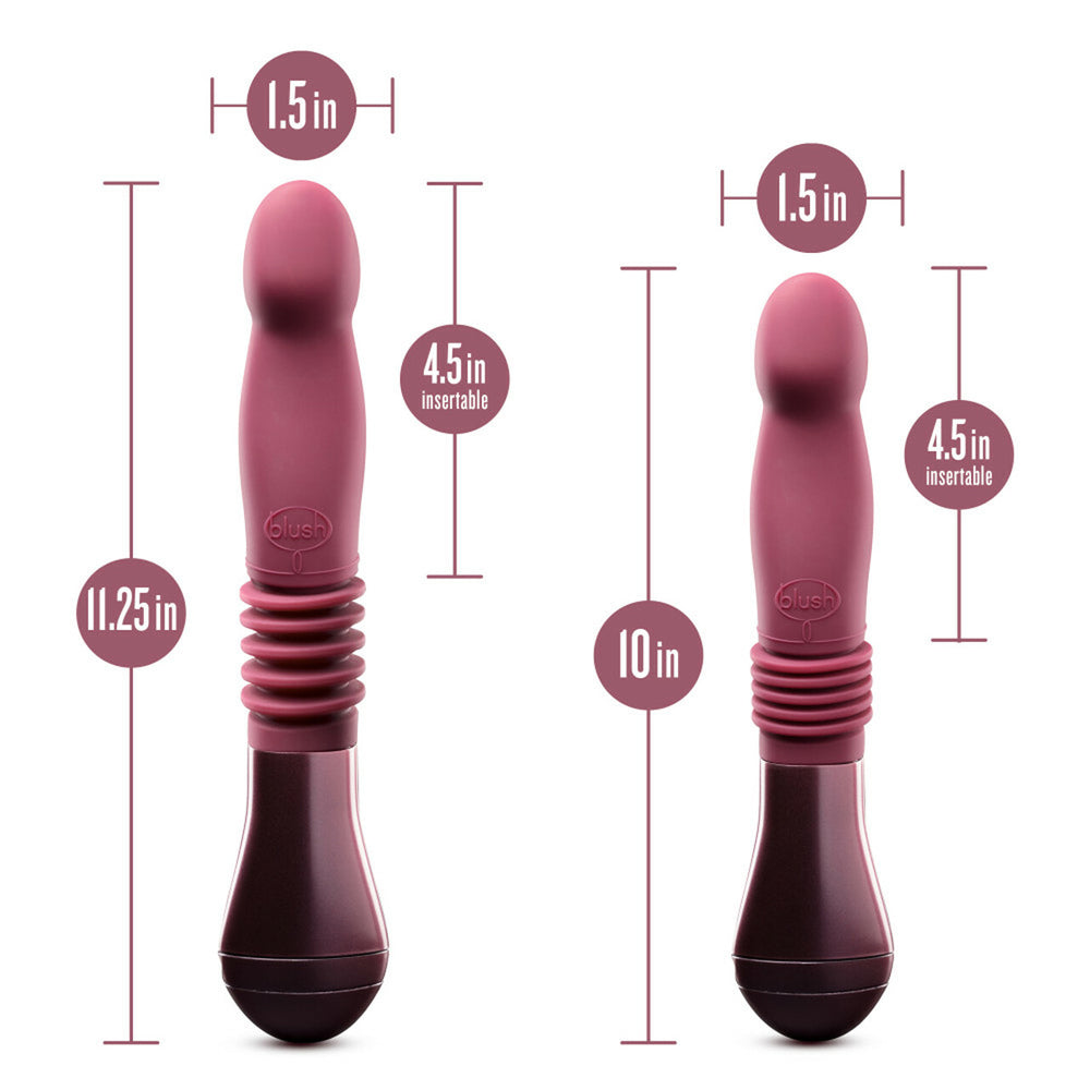 Temptasia Trixie Thrusting Dildo Wine | 819835024637 | Available at EroticWarehouse.com