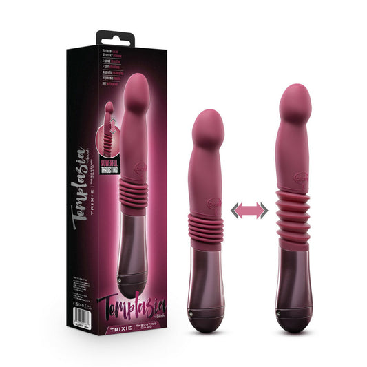 Temptasia Trixie Thrusting Dildo Wine | 819835024637 | Available at EroticWarehouse.com