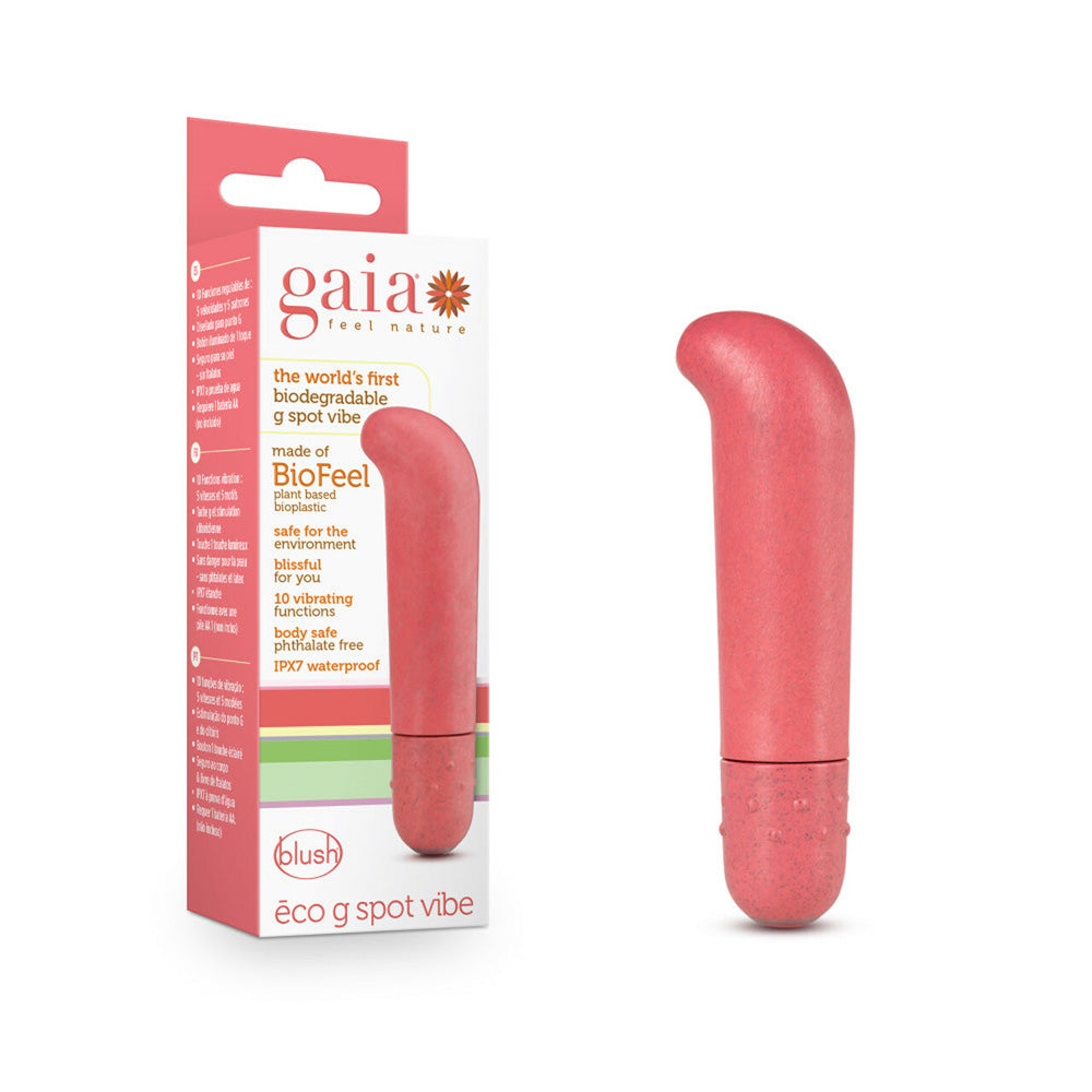 Gaia Eco G Spot Vibe Coral | 819835024804 | Available at EroticWarehouse.com