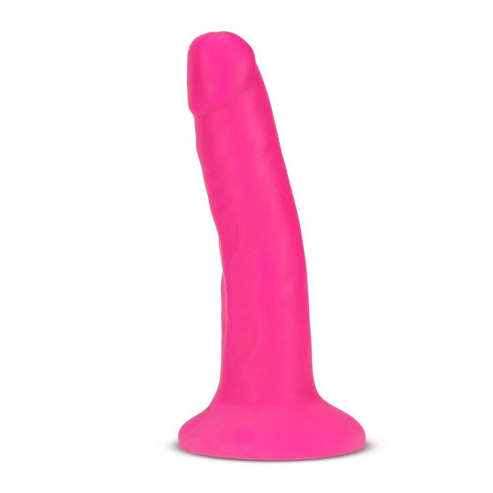 Neo Elite 6" Silicone Dual Density Cock Neon Pink | 819835024842 | Available at EroticWarehouse.com