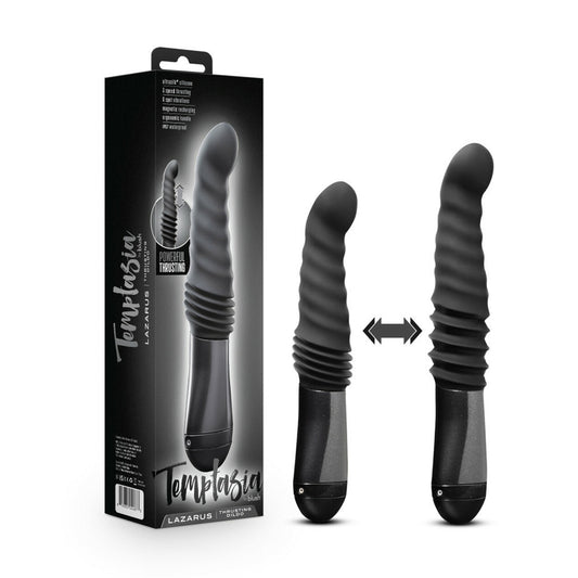 Temptasia Lazarus Thrusting Dildo Black | 819835024873 | Available at EroticWarehouse.com