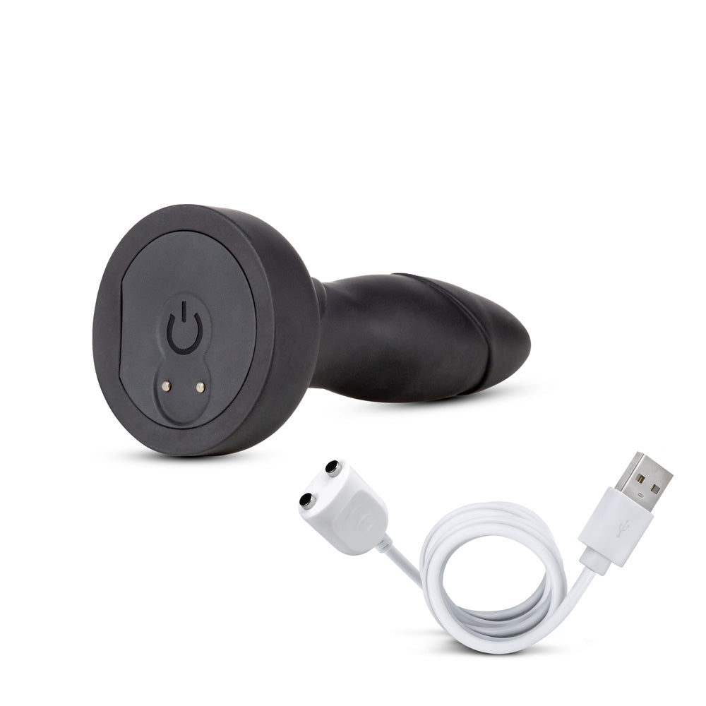 Anal Adventures Platinum Drive Plug Black | 819835025108 | Available at EroticWarehouse.com