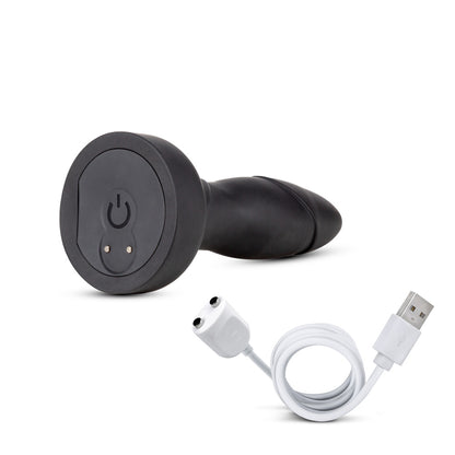 Anal Adventures Platinum Drive Plug Black | 819835025108 | Available at EroticWarehouse.com