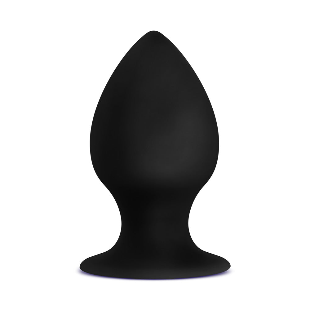 Anal Adventures Platinum Silicone Anal Stout Plug Medium Black | 819835025160 | Available at EroticWarehouse.com