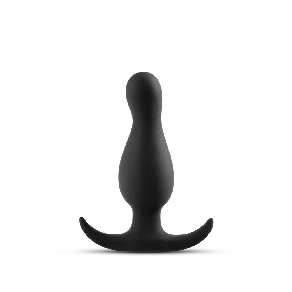 Anal Adventures Platinum Curve Plug Black | 819835025818 | Available at EroticWarehouse.com