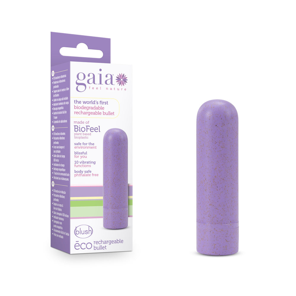 Gaia Eco Rechargeable Bullet Lilac | 819835026211 | Available at EroticWarehouse.com