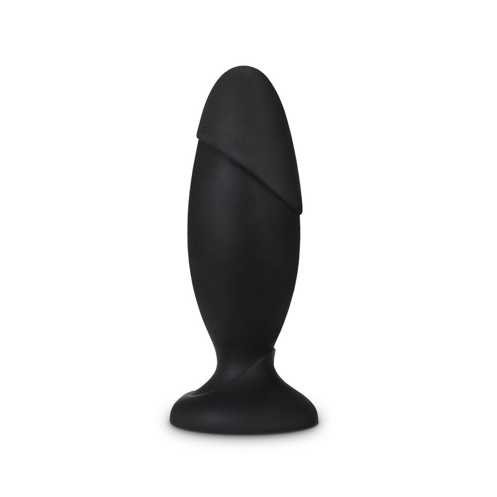 Anal Adventures Platinum Silicone Rocket Plug Black | 819835026426 | Available at EroticWarehouse.com