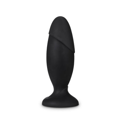 Anal Adventures Platinum Silicone Rocket Plug Black | 819835026426 | Available at EroticWarehouse.com