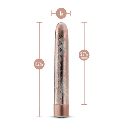 The Collection Lattice 7" Rechargeable Vibe Rose Gold | 819835026648 | Available at EroticWarehouse.com