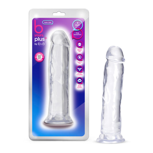 B Yours Plus Thrill N' Drill Clear | 819835026808 | Available at EroticWarehouse.com
