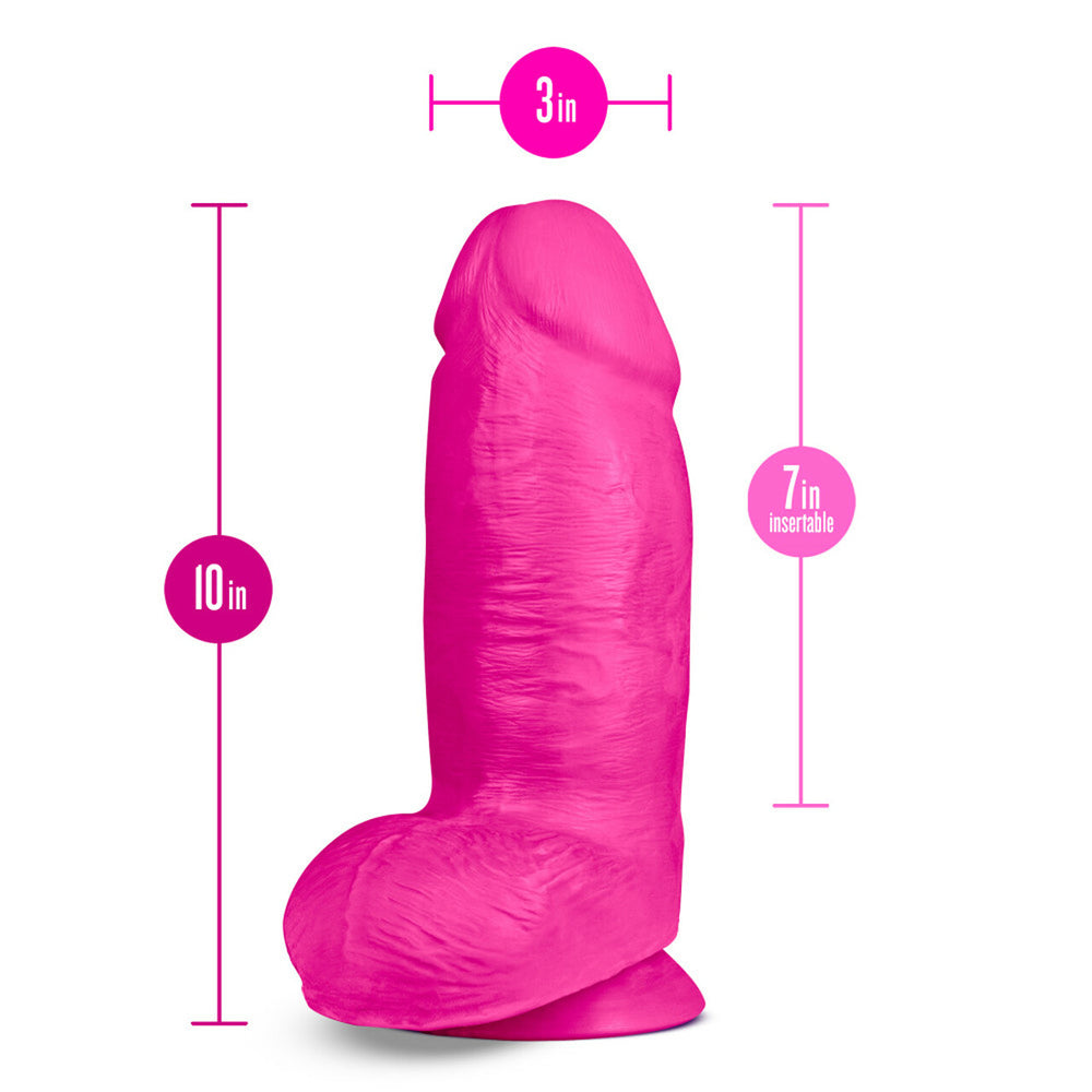 Au Naturel Bold Chub 10" Dildo Pink | 819835027232 | Available at EroticWarehouse.com