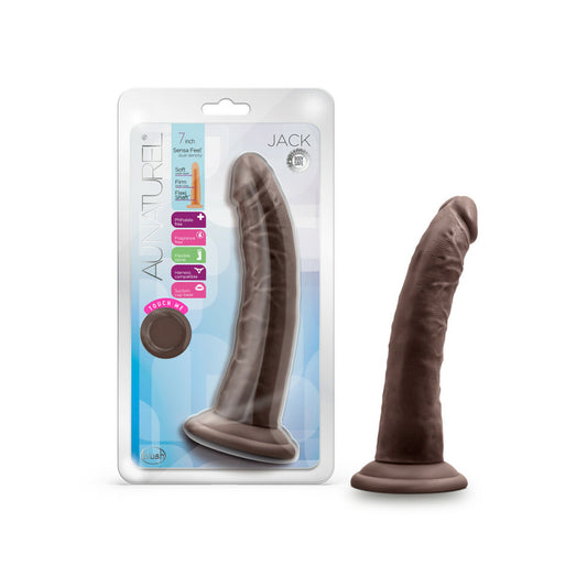 Au Naturel Jack 7" Dildo Chocolate | 819835027256 | Available at EroticWarehouse.com