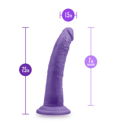 Au Naturel Bold Jack 7" Dildo Purple | 819835027287 | Available at EroticWarehouse.com