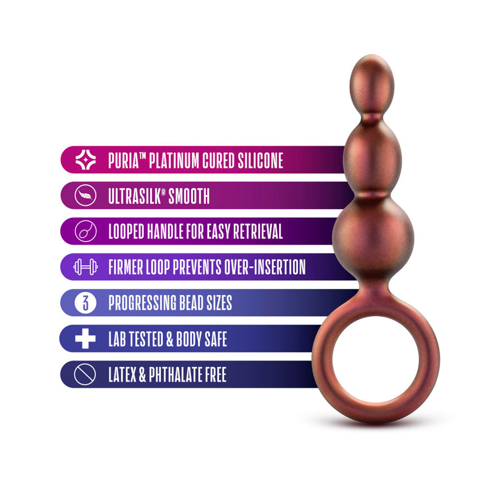 Anal Adventures Matrix Beaded Loop Plug Copper | 819835028901 | Available at EroticWarehouse.com