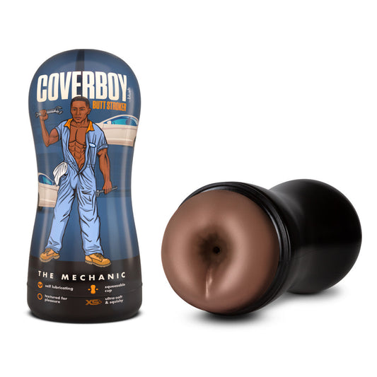 Coverboy The Mechanic Self Lubricating Stroker Brown | 819835029168 | Available at EroticWarehouse.com