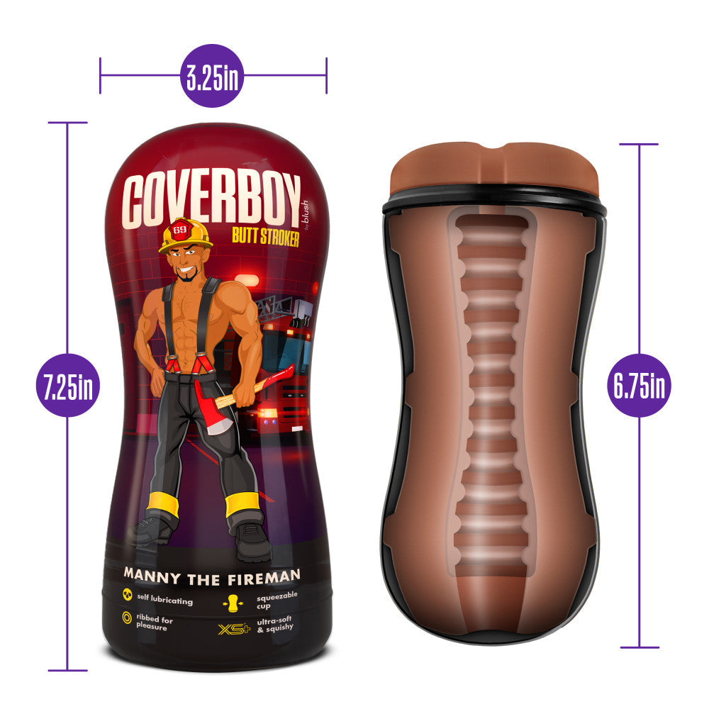Coverboy Manny The Fireman Self Lubricating Stroker Tan | 819835029182 | Available at EroticWarehouse.com