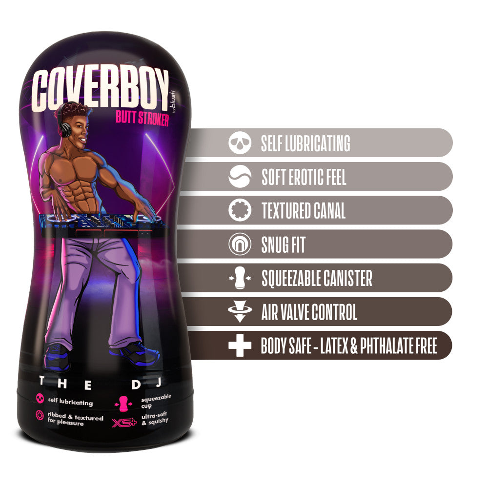 Coverboy The DJ Self Lubricating Stroker Brown | 819835029205 | Available at EroticWarehouse.com