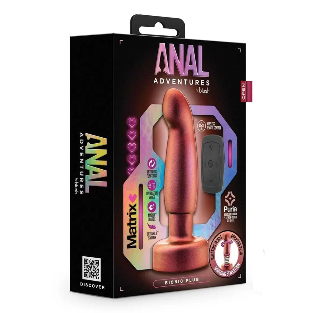 Anal Adventures Matrix Bionic Plug Cosmic Copper | 819835029618 | Available at EroticWarehouse.com