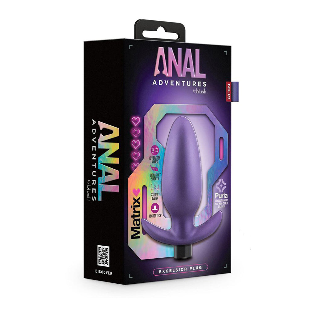 Anal Adventures Matrix Excelsior Plug Astro Violet | 819835029649 | Available at EroticWarehouse.com