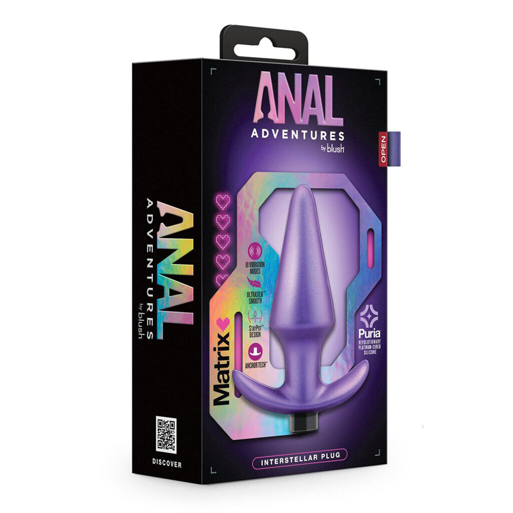 Anal Adventures Matrix Interstellar Plug Astro Violet | 819835029656 | Available at EroticWarehouse.com
