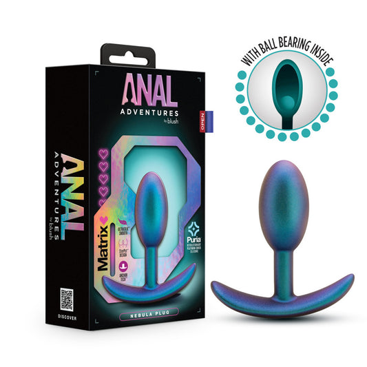 Anal Adventures Matrix Nebula Plug Lunar Blue | 819835029694 | Available at EroticWarehouse.com