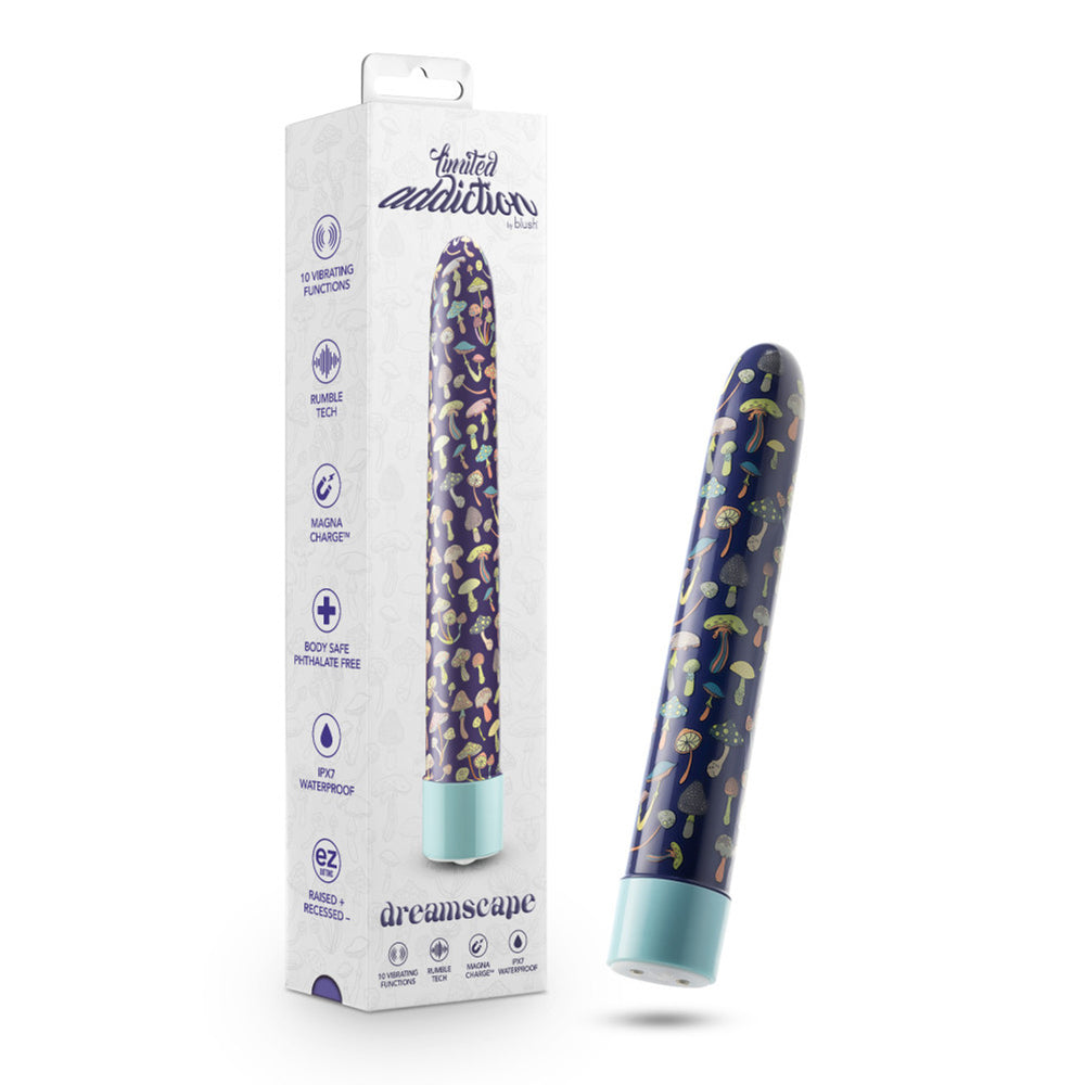 Limited Addiction Dreamscape 7" Rechargeable Vibe Blue | 819835029915 | Available at EroticWarehouse.com
