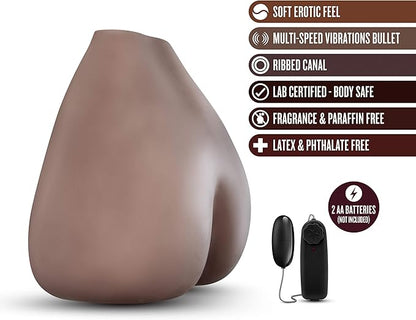 Hot Chocolate - Sweet Rose - Life Size Pussy And Ass Style Vibrating Stroker | 819835021162 | Available at EroticWarehouse.com