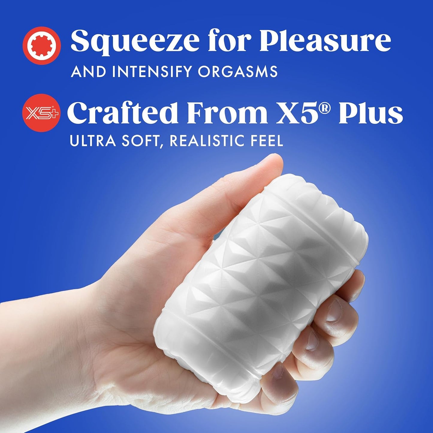 Rize - Reakt - Self-Lubricating Stroker - White | 819835029861 | Available at EroticWarehouse.com