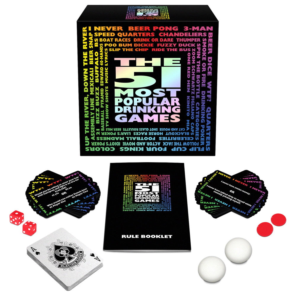 51 Most Popular Drinking Games | 825156107546 | Available at EroticWarehouse.com
