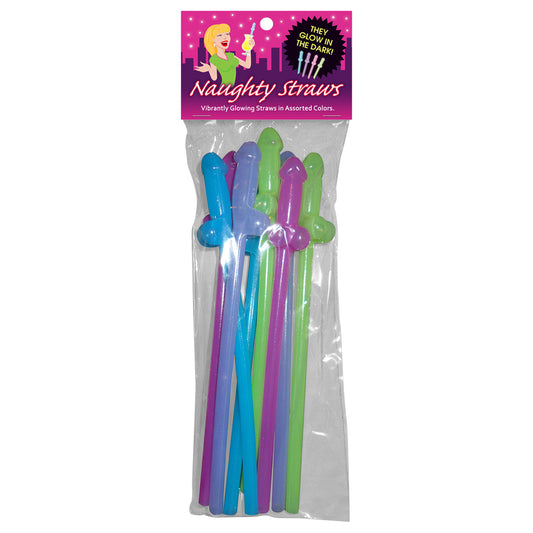 Glowing Naughty Straws | 825156108215 | Available at EroticWarehouse.com