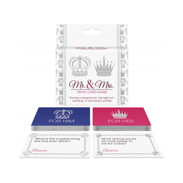 Mr. And Mrs. Trivia Card Game | 825156108376 | Available at EroticWarehouse.com